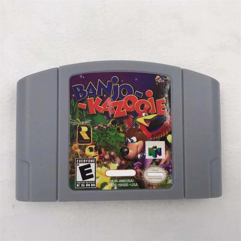Banjo-KAZOOIE game card is suitable for N64 American BANJO-KAZOOIE/N64 game console
Banjo-KAZOOIE game card is suitable for N64 American BANJO-KAZOOIE/N64 game console