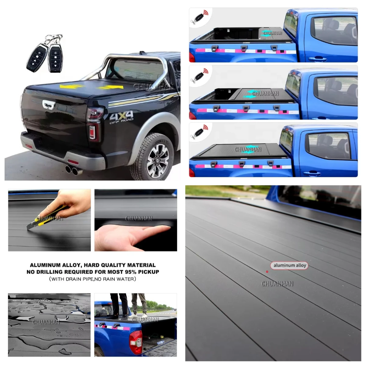 STLF Pickup Truck Bed Cover JAC T8 Aluminum Roller Shutter Electric Tonneau Cover For Great Wall Poer 2021
STLF Pickup Truck Bed Cover JAC T8 Aluminum Roller Shutter Electric Tonneau Cover For Great Wall Poer 2021