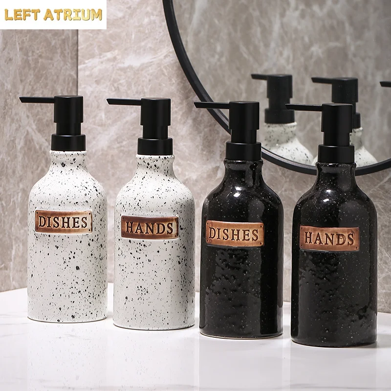 European Retro Lotion Bottle Household Ceramic Hand Sanitizer Bottle Soap Dispenser Hotel Bathroom Shower Gel Shampoo Bottle
European Retro Lotion Bottle Household Ceramic Hand Sanitizer Bottle Soap Dispenser Hotel Bathroom Shower Gel Shampoo Bottle
