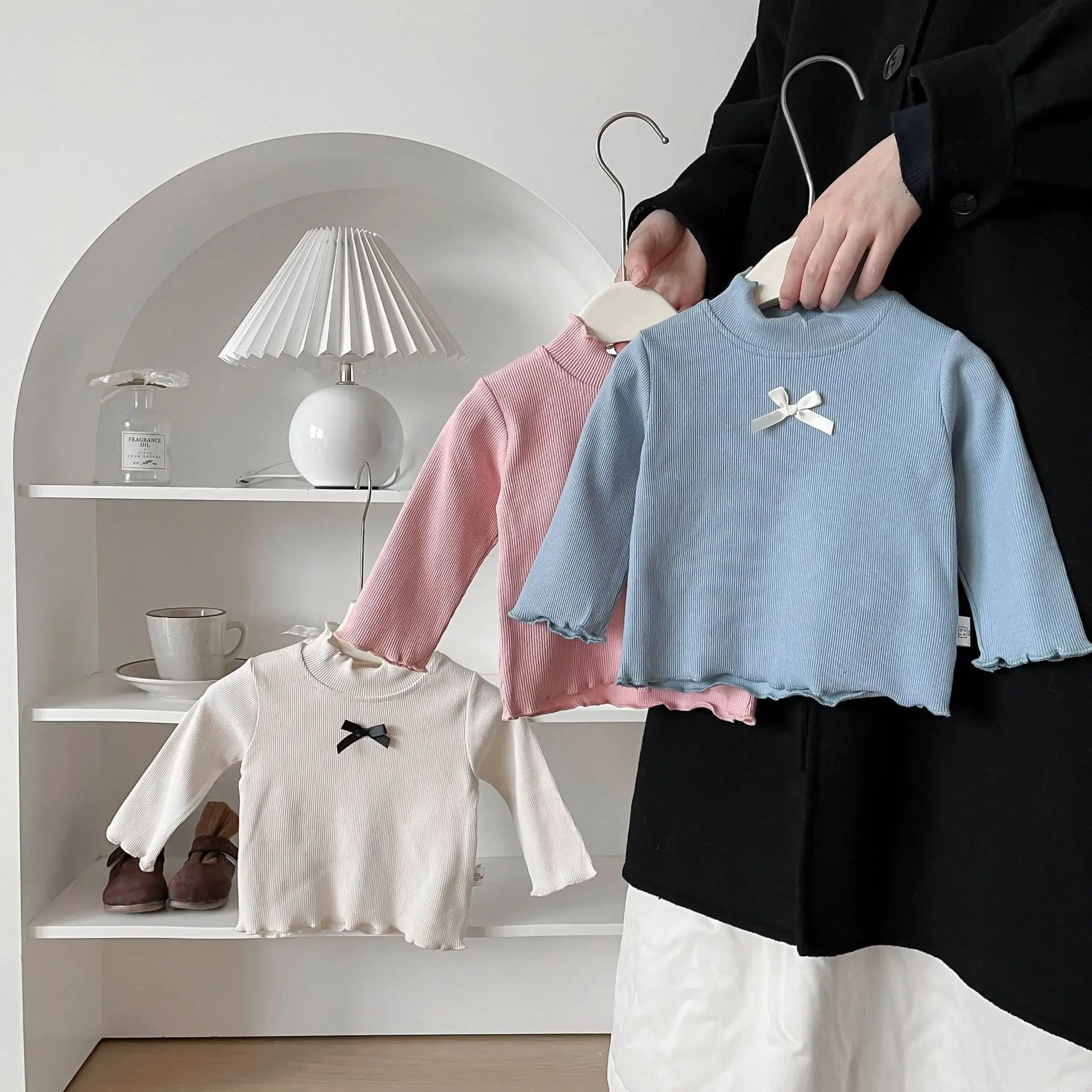 Girls' Versatile Knitted Base Shirt with Mushroom Edge 2025 New Little Girl Elastic Base Top Long Sleeved T-shirt Stylish
Girls' Versatile Knitted Base Shirt with Mushroom Edge 2025 New Little Girl Elastic Base Top Long Sleeved T-shirt Stylish