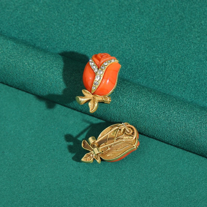 Vintage Orange Glass Rose Earrings Pearl Gold Plated Luxury Brand High Quality Art Deco Jewelry Gift For Women Trending 2026
Vintage Orange Glass Rose Earrings Pearl Gold Plated Luxury Brand High Quality Art Deco Jewelry Gift For Women Trending 2026