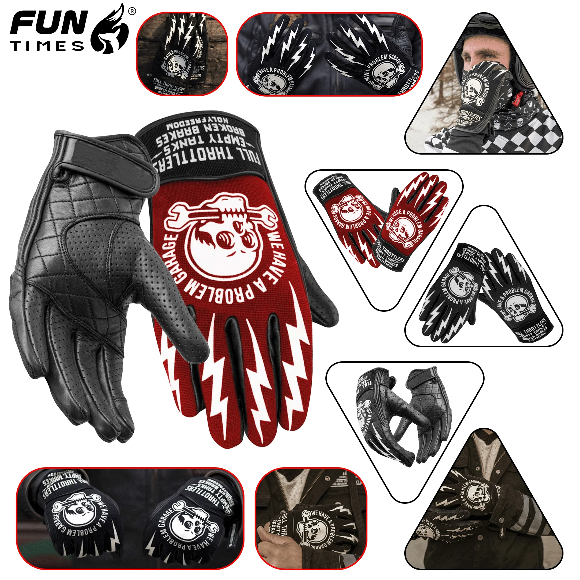 FUNTIMES Motorcycle Gloves Motorcycle Gloves Racing Long Hard Shell Leather Riding Gloves Thick Breathable Gloves
FUNTIMES Motorcycle Gloves Motorcycle Gloves Racing Long Hard Shell Leather Riding Gloves Thick Breathable Gloves
