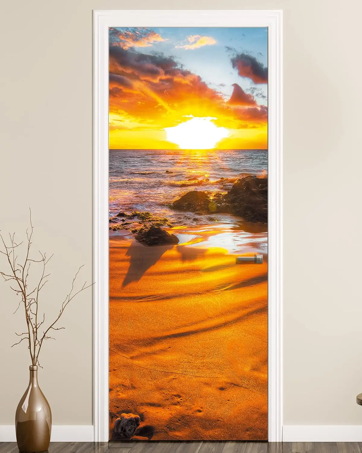 Sunset Door Mural Peel and Stick Wallpaper Removable Self-Adhesive Vinyl Waterproof Decal for Home Decor Set of 2 Sheets
Sunset Door Mural Peel and Stick Wallpaper Removable Self-Adhesive Vinyl Waterproof Decal for Home Decor Set of 2 Sheets