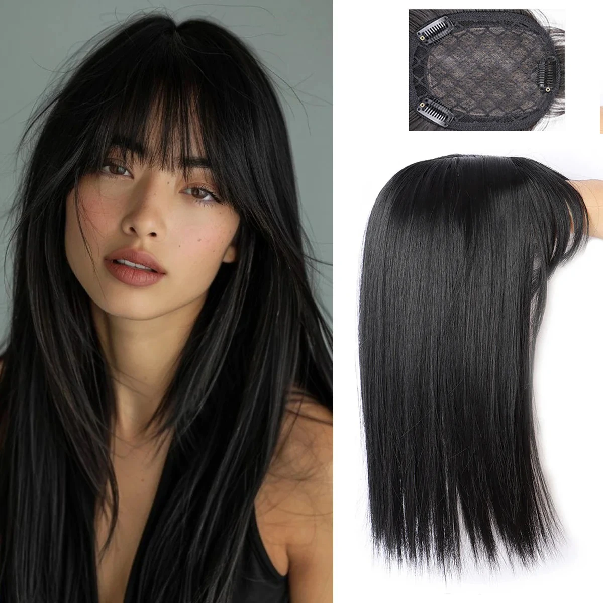 Синтетические прямые накладки для волос 14 дюймов с челкой, натуральные накладные пряди для увеличения объема, для женщин
Синтетические прямые накладки для волос 14 дюймов с челкой, натуральные накладные пряди для увеличения объема, для женщин
