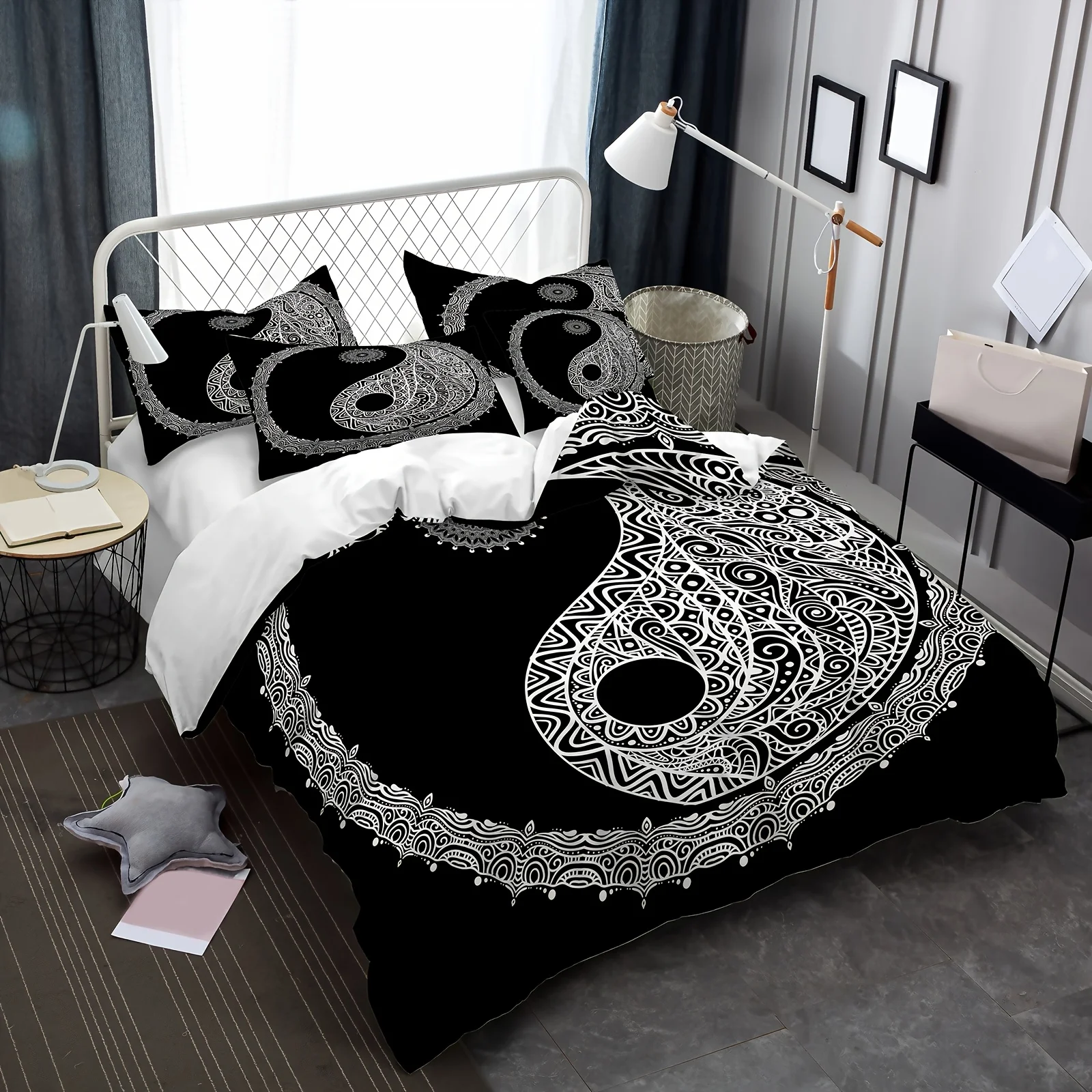 2/3pcs Digital Printed 3D Bedding Quilt Cover Set for Bedroom, Machine Washable, Suitable for All Seasons, Duvet Cover Set
2/3pcs Digital Printed 3D Bedding Quilt Cover Set for Bedroom, Machine Washable, Suitable for All Seasons, Duvet Cover Set