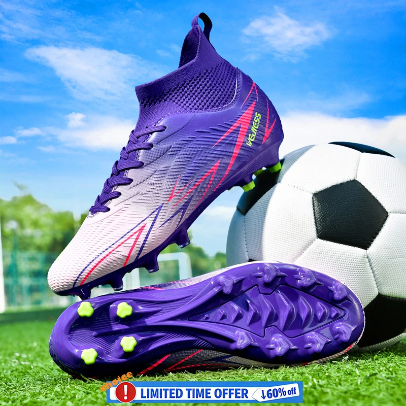  Professional Ultralight Football Boots Men Football Shoes Long Spikes Training Teenagers Sneakers Non Slip Soccer Shoes
Professional Ultralight Football Boots Men Football Shoes Long Spikes Training Teenagers Sneakers Non Slip Soccer Shoes