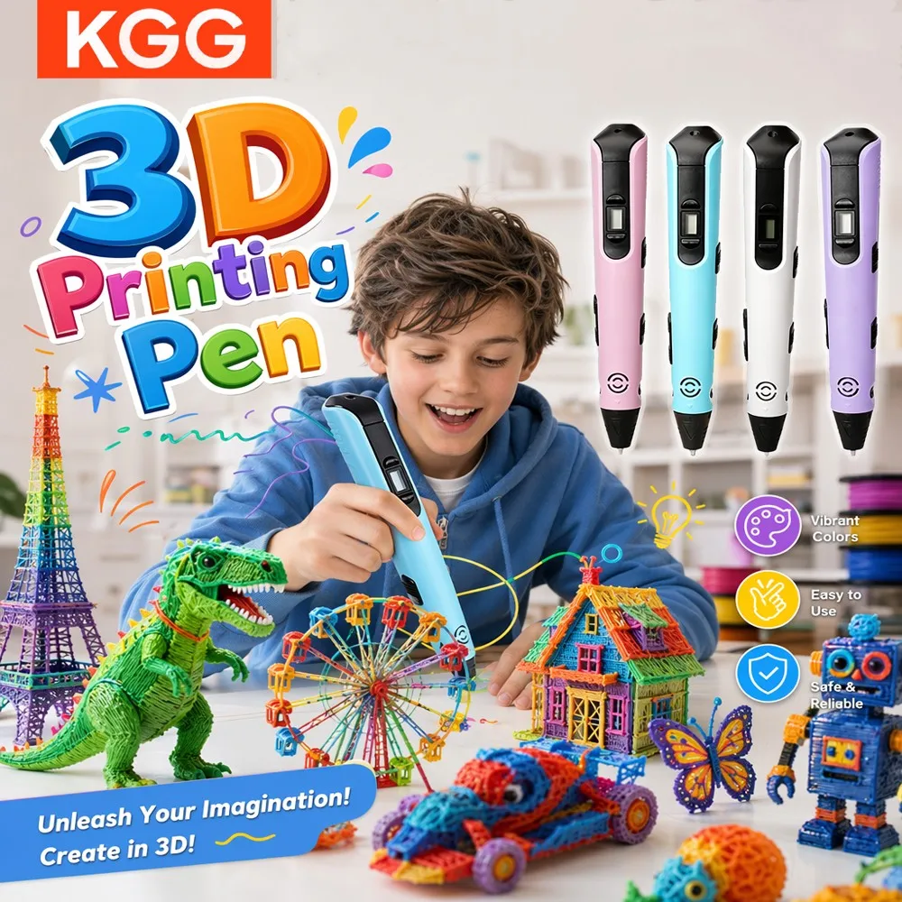 3D Drawing Pen USB Powered Includes 9M PLA Filament Children DIY Three-Dimensional Graffiti Pen Ideal Birthday Christmas Gift
3D Drawing Pen USB Powered Includes 9M PLA Filament Children DIY Three-Dimensional Graffiti Pen Ideal Birthday Christmas Gift