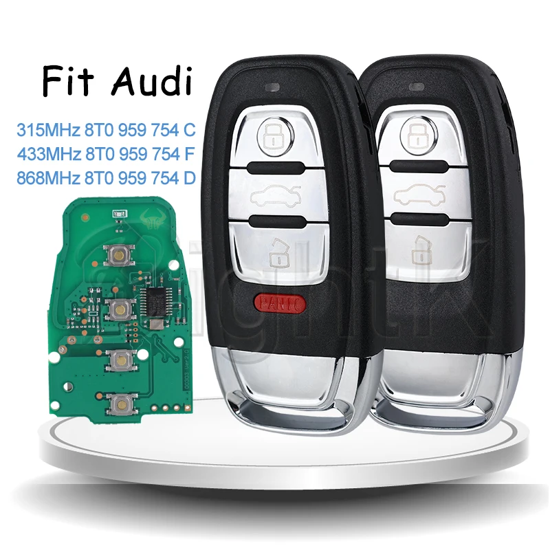 Автомобильный смарт-ключ Semi для Audi RS4 RS5 S4 S5 Q5 A4L A5 A6 A7 A8 315/433/868 МГц 8T0 959 754C/D/F 3/4 кнопки дистанционного управления
Автомобильный смарт-ключ Semi для Audi RS4 RS5 S4 S5 Q5 A4L A5 A6 A7 A8 315/433/868 МГц 8T0 959 754C/D/F 3/4 кнопки дистанционного управления