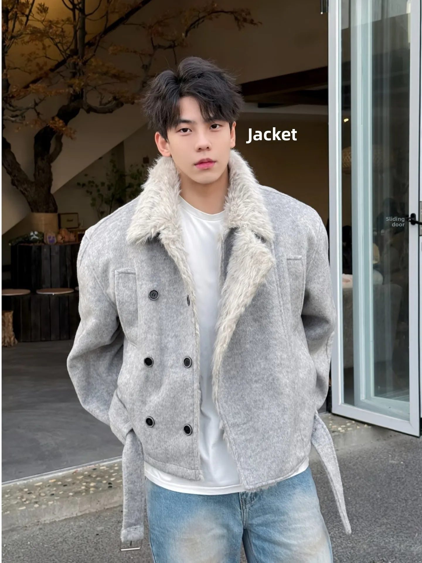 Двухрядная утепленная шерстяная хлопковая куртка с меховым воротником для мужчин и женщин: повседневная, теплая, модная зимняя одежда
Двухрядная утепленная шерстяная хлопковая куртка с меховым воротником для мужчин и женщин: повседневная, теплая, модная зимняя одежда