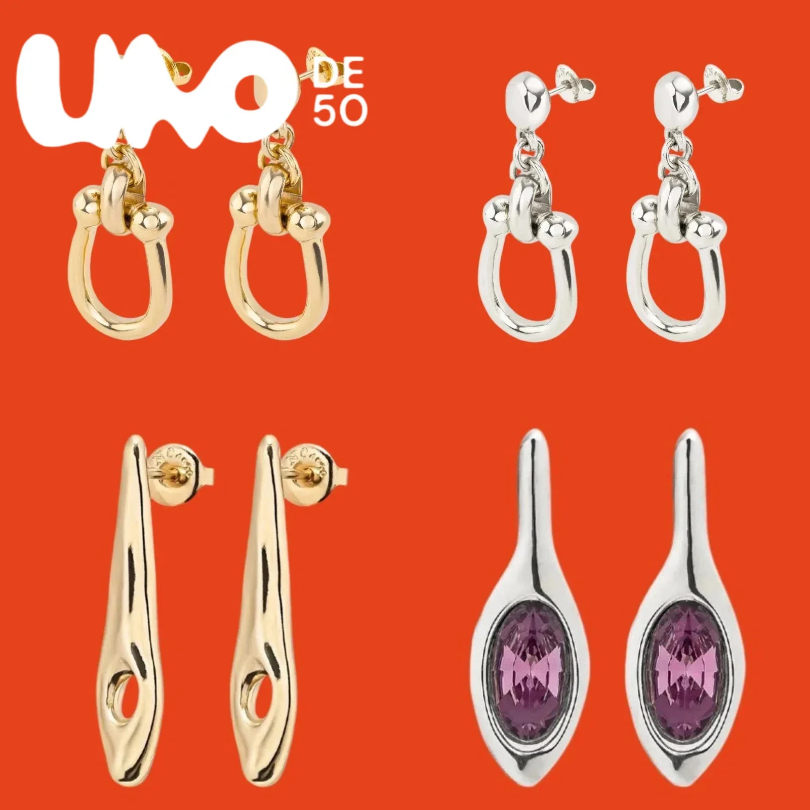 Коллекция сережек UNOde50 2025: серебро 24 карата/золото, ощущение роскоши, предложение со скидкой
Коллекция сережек UNOde50 2025: серебро 24 карата/золото, ощущение роскоши, предложение со скидкой