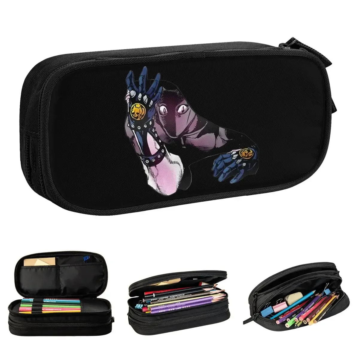 JJBA Anime Pencil Cases Kujo Jotaro Pencilcases Pen for Student Big Capacity Bag School Supplies Gifts Stationery
JJBA Anime Pencil Cases Kujo Jotaro Pencilcases Pen for Student Big Capacity Bag School Supplies Gifts Stationery