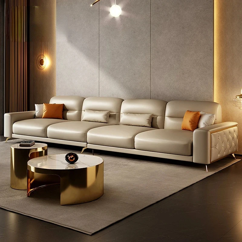 Luxury Leather Living Room Sofas Italian Japanese Simple Nordic Modern Cornercombination Divani Da Soggiorno Salon Furniture
Luxury Leather Living Room Sofas Italian Japanese Simple Nordic Modern Cornercombination Divani Da Soggiorno Salon Furniture