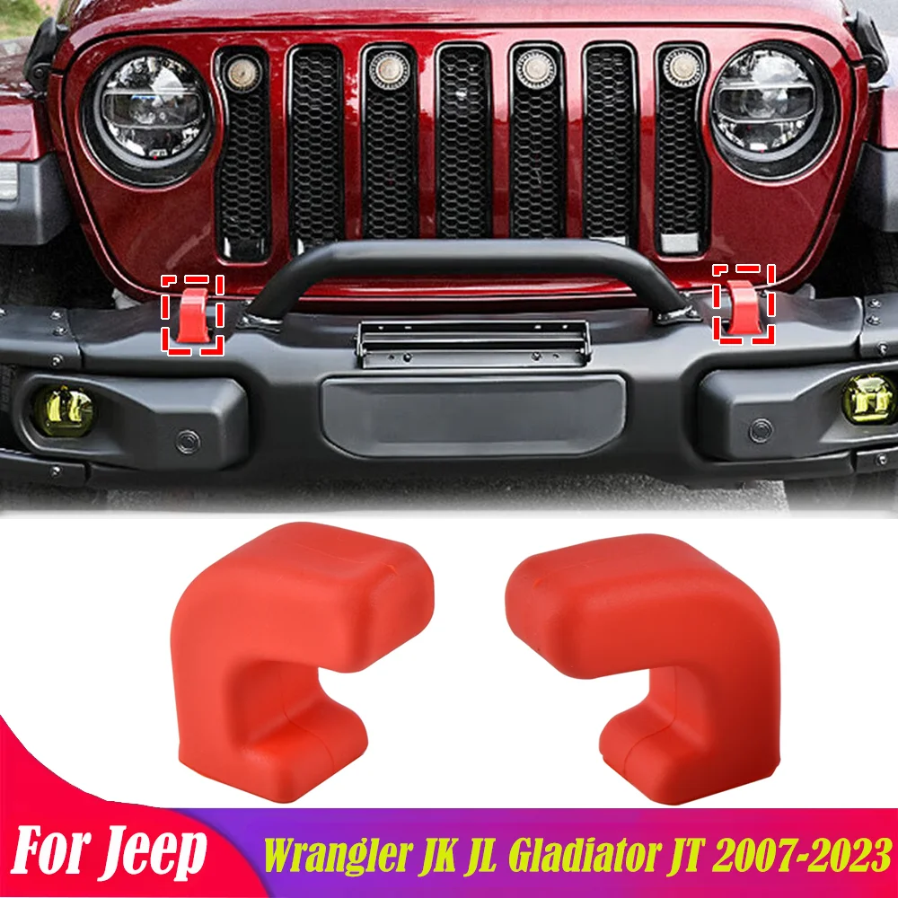Car Towball Hook Protector For Jeep Wrangler JK JL Gladiator JT 2007-2023+ Front Bumper Tow Hook Covers Body Accessories
Car Towball Hook Protector For Jeep Wrangler JK JL Gladiator JT 2007-2023+ Front Bumper Tow Hook Covers Body Accessories