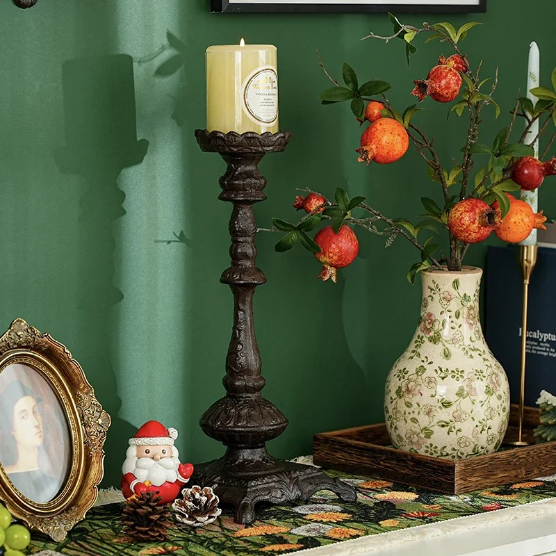Cast Iron Multi-Head Candelabra Vintage Nostalgic Candle Holder French Romantic Candlelight Dinner Branch-Shaped Tabletop Decor
Cast Iron Multi-Head Candelabra Vintage Nostalgic Candle Holder French Romantic Candlelight Dinner Branch-Shaped Tabletop Decor