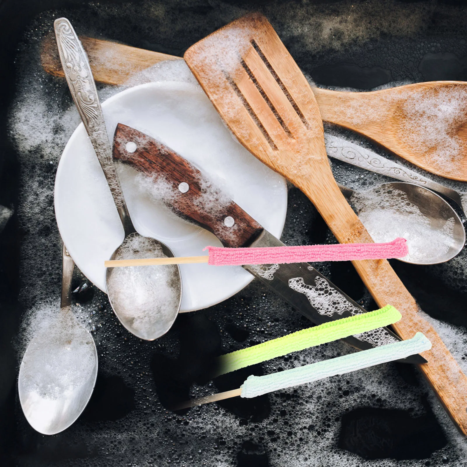 6 Pcs Cleaning Sticks Fiber Towel Coated Bamboo Rods Long H Kitchen Bottle Brushes Household Cleaning Supplies Glass Cup
6 Pcs Cleaning Sticks Fiber Towel Coated Bamboo Rods Long H Kitchen Bottle Brushes Household Cleaning Supplies Glass Cup