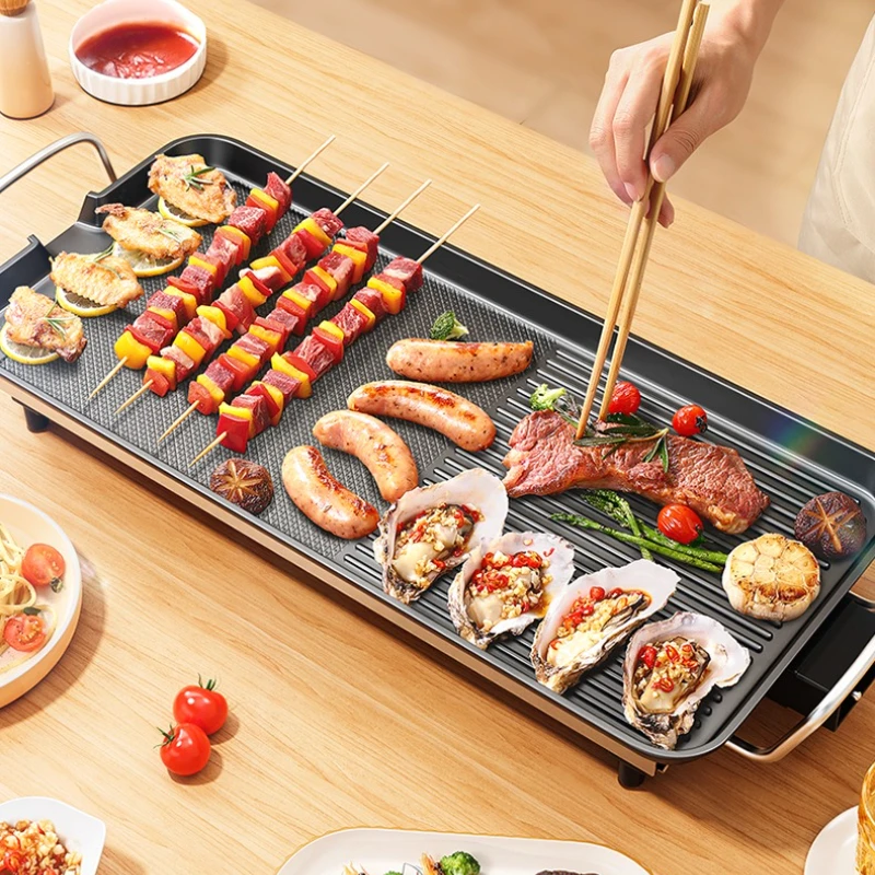 Электрический гриль-барбекю для домашнего использования, многофункциональная электрическая сковорода-гриль, бездымная универсальная плита для использования в помещении
Электрический гриль-барбекю для домашнего использования, многофункциональная электрическая сковорода-гриль, бездымная универсальная плита для использования в помещении