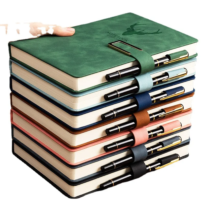Vintage A5 leather notebook with personalized soft cover -180 360 pages perfect for business meetings and college life
Vintage A5 leather notebook with personalized soft cover -180 360 pages perfect for business meetings and college life