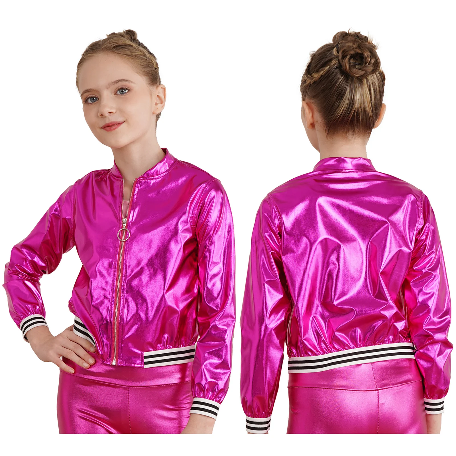 Kids Metallic Dance Bomber Jacket 12 S8c9edd3143d643c6a6d86e91d39406baA