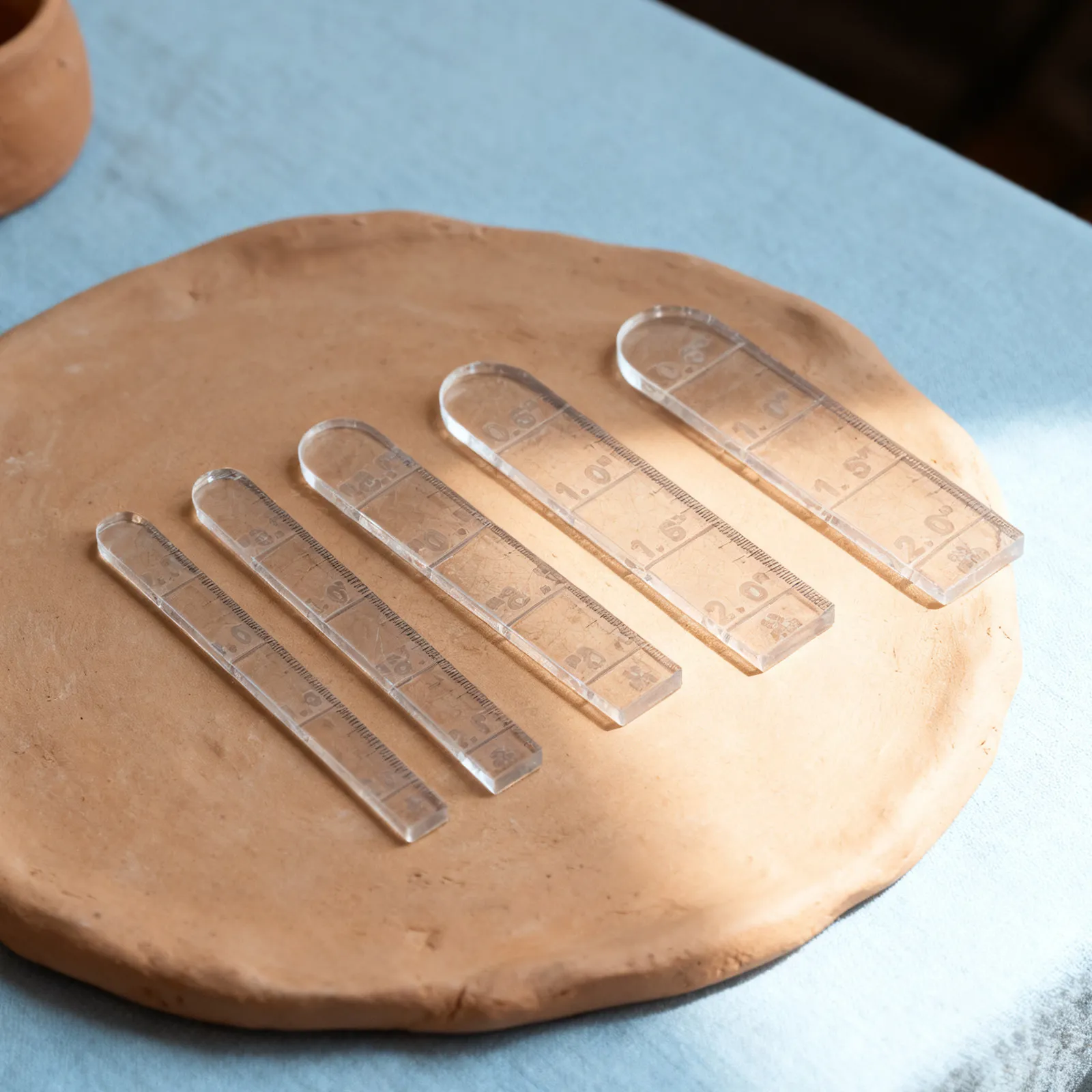 5Pcs Acrylic Rainbow Arch Polymer Clay Thickness Guides Jewelry Supplies Clay Rolling Pin Depth Guide Earrings Making Tools
5Pcs Acrylic Rainbow Arch Polymer Clay Thickness Guides Jewelry Supplies Clay Rolling Pin Depth Guide Earrings Making Tools