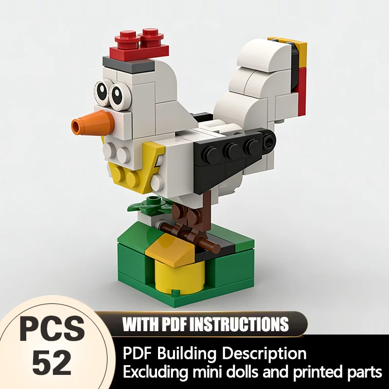 Creators Animal Series Model MOC Building Bricks White Chicken Modular Technology Gifts Holiday Assemble Children Toys Suit
Creators Animal Series Model MOC Building Bricks White Chicken Modular Technology Gifts Holiday Assemble Children Toys Suit
