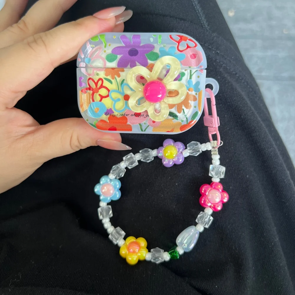 Luxury Flower Protective Earphone Cover for Airpods Pro3 with Keychain for Airpods Pro2 Pro 4 3 2 1 Case Girls Women Fundas
Luxury Flower Protective Earphone Cover for Airpods Pro3 with Keychain for Airpods Pro2 Pro 4 3 2 1 Case Girls Women Fundas