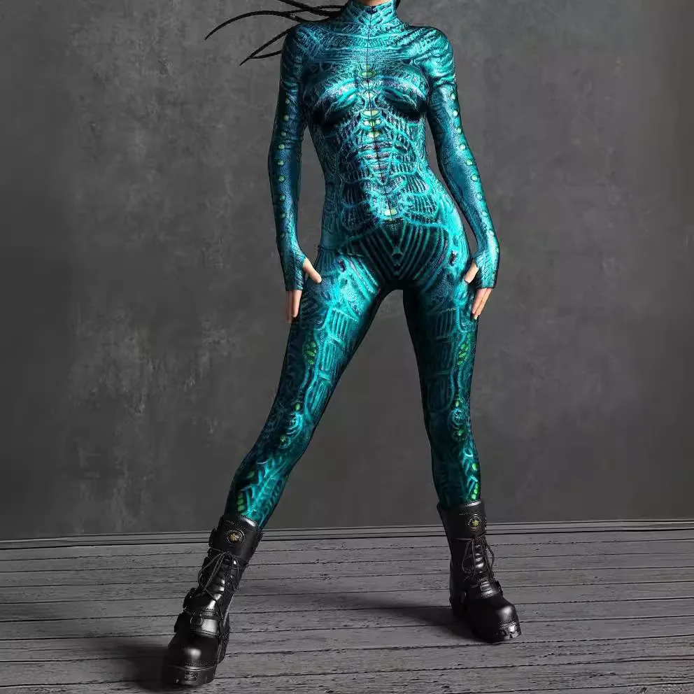 Horror Monsters Women Cosplay Punk Armor Skin Jumpsuit Costume Elastic Holiday Party Fancy Performance Bodysuits Rompers Zentai
Horror Monsters Women Cosplay Punk Armor Skin Jumpsuit Costume Elastic Holiday Party Fancy Performance Bodysuits Rompers Zentai