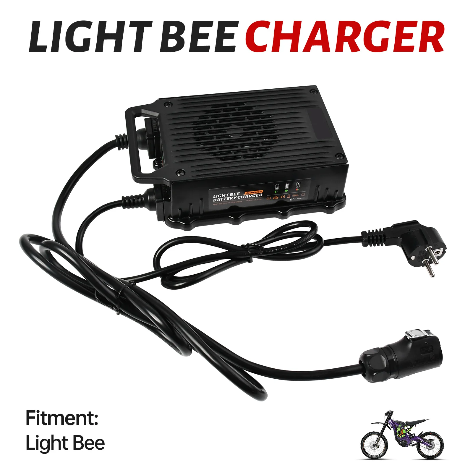 Electric Motorcycles for Surron Charger Light Bee X 67.2V12A Charger Fast Charging Silent Motorcycles Dirtbike Charging Tools
Electric Motorcycles for Surron Charger Light Bee X 67.2V12A Charger Fast Charging Silent Motorcycles Dirtbike Charging Tools