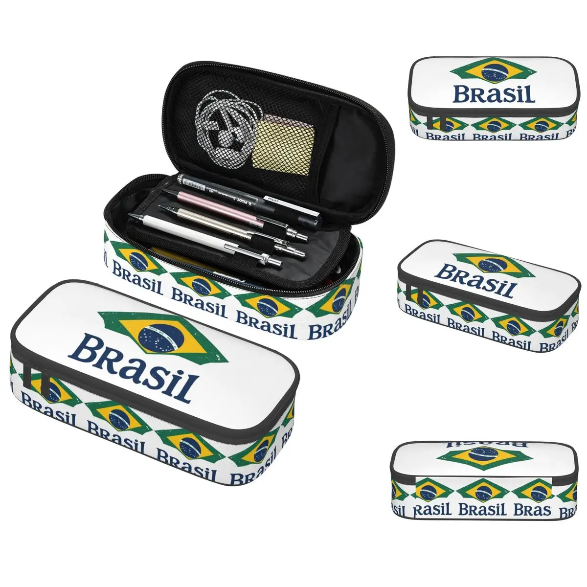 Brazil Flag Pencil Case for Boy Girl School Pen Box Pencil Bag Stationery Supplies Pen Holder Bag
Brazil Flag Pencil Case for Boy Girl School Pen Box Pencil Bag Stationery Supplies Pen Holder Bag