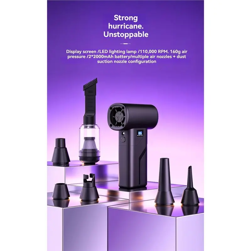 A34R Vacuum Fan Powerful Air Blower Portable Cordless Hair Dryer Adjustable Turbo Blower A
A34R Vacuum Fan Powerful Air Blower Portable Cordless Hair Dryer Adjustable Turbo Blower A