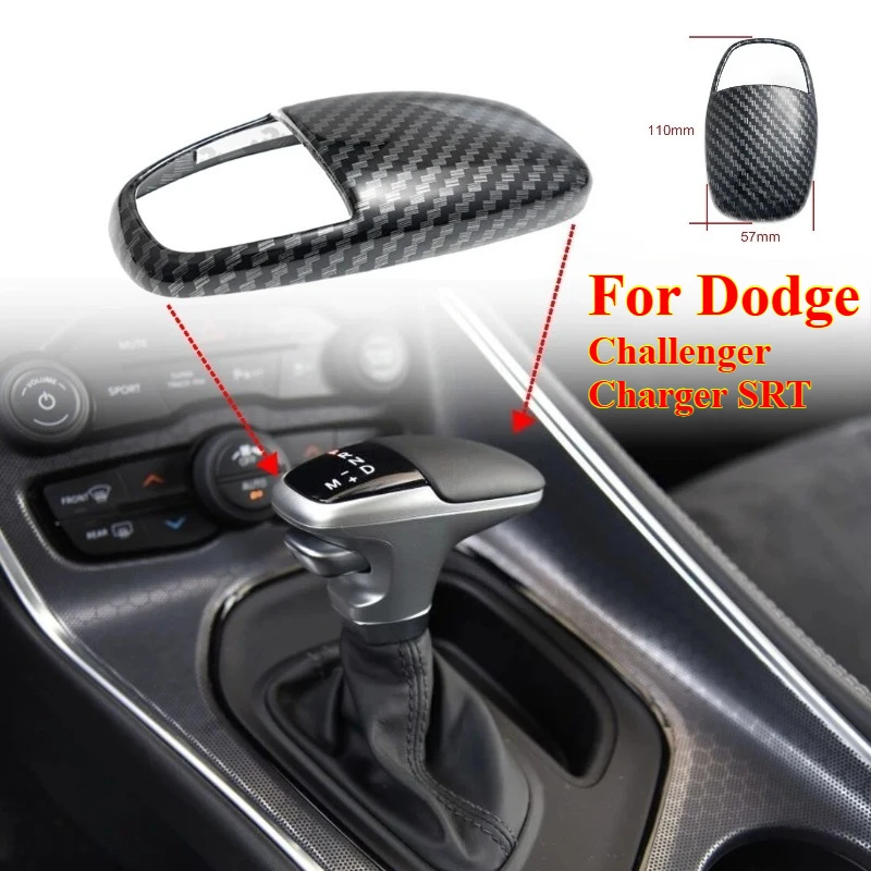 1PCS Car Gear Knob Cover Trim Sticker Carbon Fiber Print Shift Hand Ball Decoration for Dodge Challenger Charger SRT
1PCS Car Gear Knob Cover Trim Sticker Carbon Fiber Print Shift Hand Ball Decoration for Dodge Challenger Charger SRT