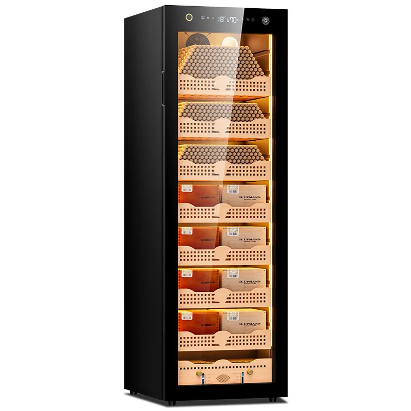 168C cedar wood constant temperature and humidity ammonia removal cigar cabinet, energy-saving frequency conversion
168C cedar wood constant temperature and humidity ammonia removal cigar cabinet, energy-saving frequency conversion