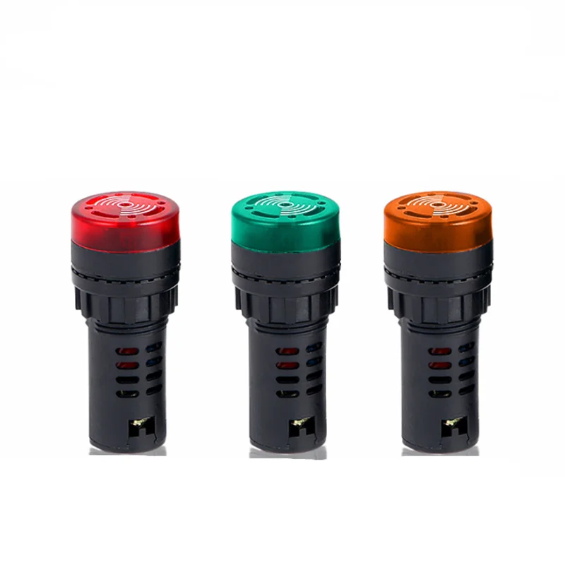 2PCS colorful Red Green Yellow12/24/36/48/110/220V 22mm Flash Signal Light Red LED Active Buzzer Beep Alarm Indicator AD16-22S
2PCS colorful Red Green Yellow12/24/36/48/110/220V 22mm Flash Signal Light Red LED Active Buzzer Beep Alarm Indicator AD16-22S