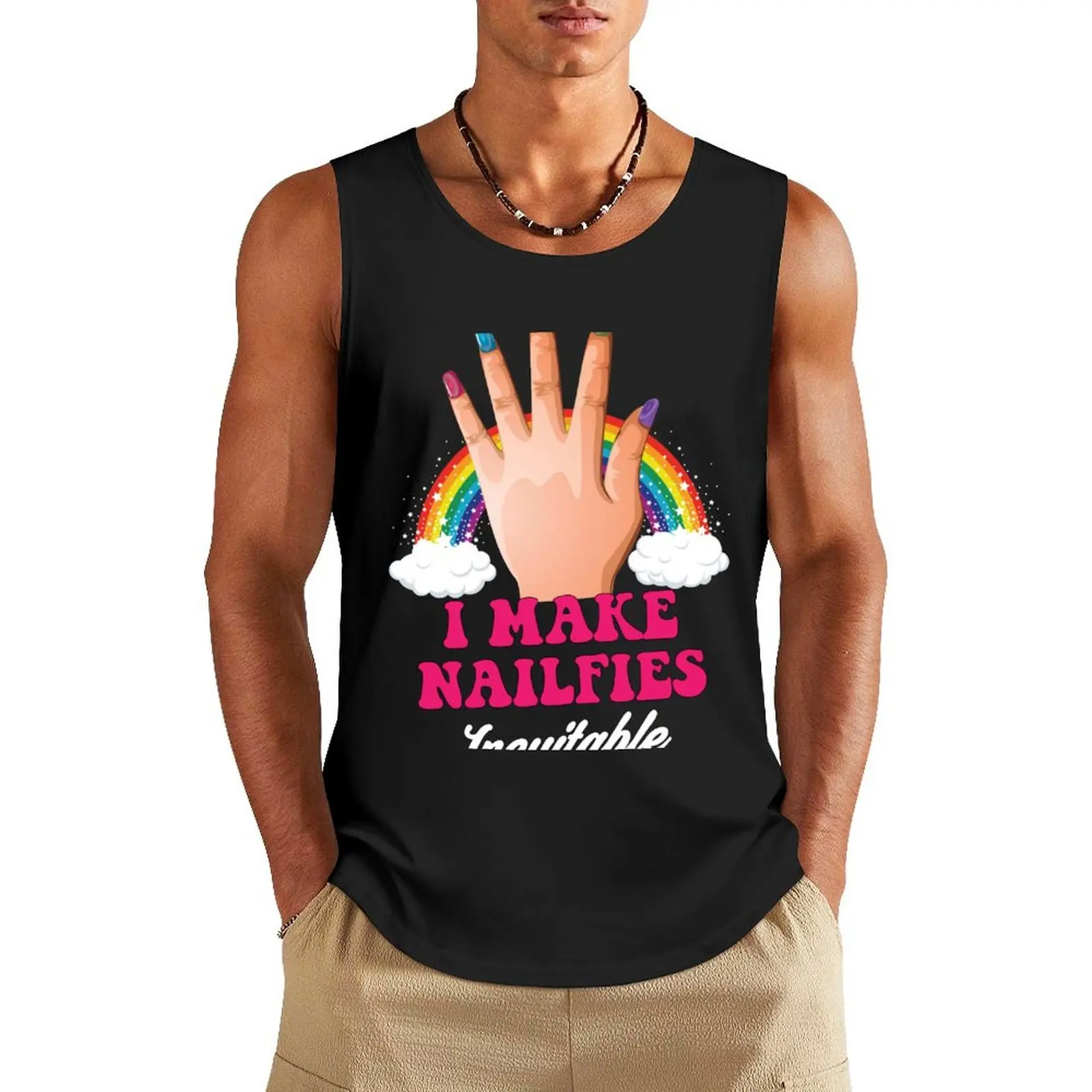 Nail Technician Nailfies Cartoon Art Tank Top Male vest man vest mens gym clothes
Nail Technician Nailfies Cartoon Art Tank Top Male vest man vest mens gym clothes