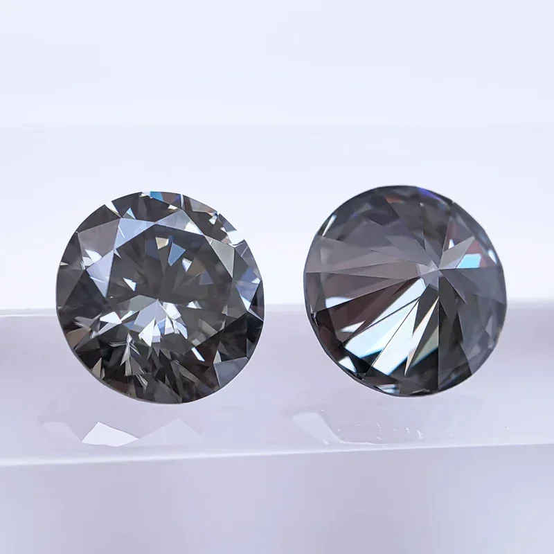 NEW Moissanite Round Cut Natural Gray Charms Gemstone for Jewelry Making DIY Necklace Earrings Main Materials with Certificate
NEW Moissanite Round Cut Natural Gray Charms Gemstone for Jewelry Making DIY Necklace Earrings Main Materials with Certificate