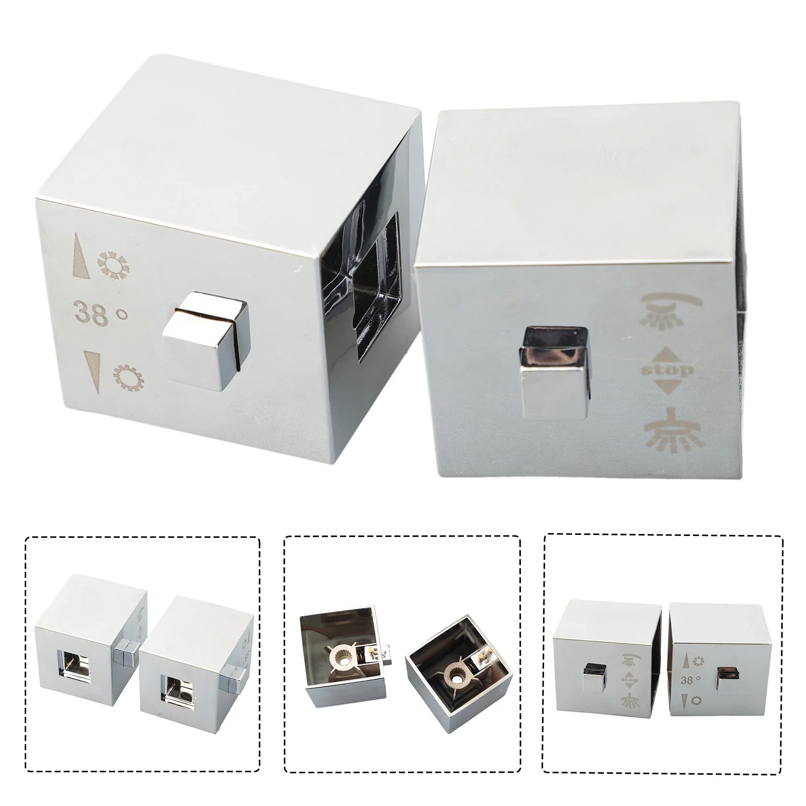 Temperature Control Switch Control Knob 1 Pair Bathtub Faucets Parts For SMA Thermostatic Bath Shower Mixer Accessory
Temperature Control Switch Control Knob 1 Pair Bathtub Faucets Parts For SMA Thermostatic Bath Shower Mixer Accessory