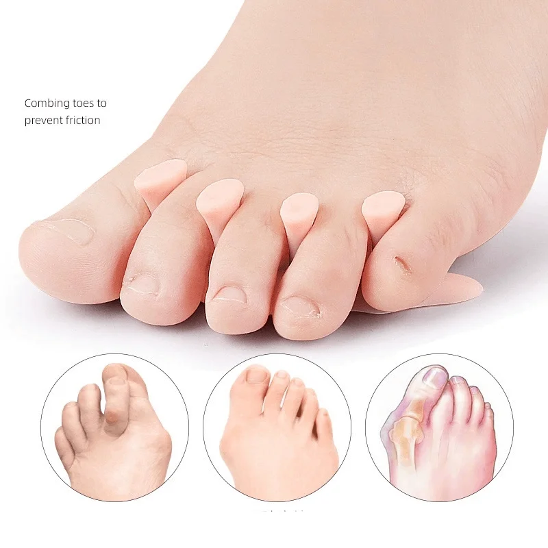 1/2/3/4Pairs Soft Silicone Finger Toe Separator Soft Finger Toes Spacers Pedicure Bunion Pain Plantar Fasciitis Toe Straightener
1/2/3/4Pairs Soft Silicone Finger Toe Separator Soft Finger Toes Spacers Pedicure Bunion Pain Plantar Fasciitis Toe Straightener