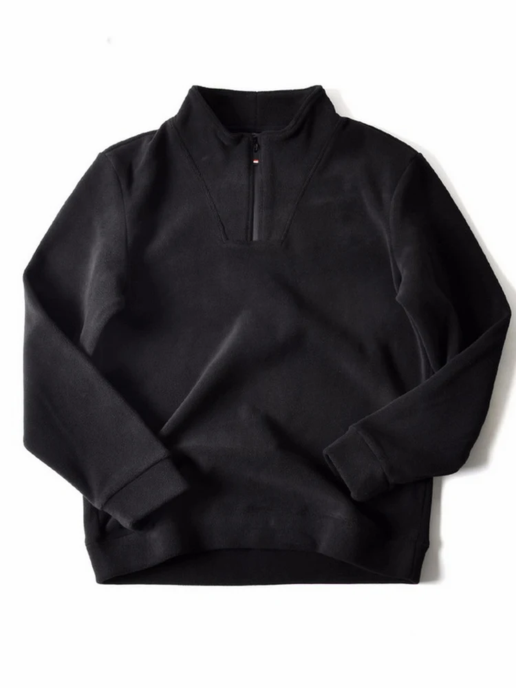 American Style Double-Sided Thick Fleece Half-Zip Stand Collar Warm Top Casual Men's Sweatshirt Autumn Winter Loose Fit
American Style Double-Sided Thick Fleece Half-Zip Stand Collar Warm Top Casual Men's Sweatshirt Autumn Winter Loose Fit