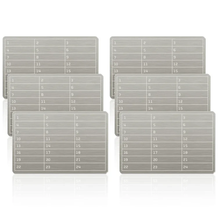 Steel Wallet 24 Seed Phrase Storage Stainless Steel Crypto Cold Storage Seed Backup
Steel Wallet 24 Seed Phrase Storage Stainless Steel Crypto Cold Storage Seed Backup