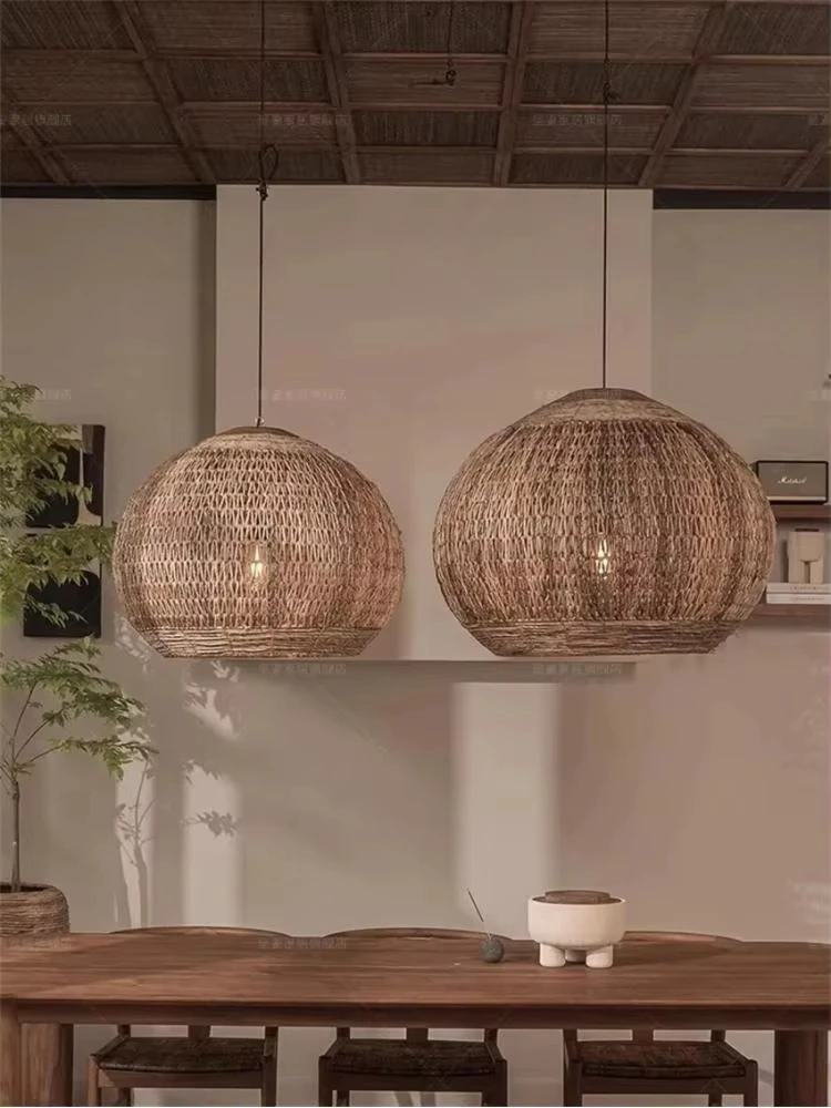 Wabi-sabi Restaurant Handmade Lanterns Pendant Lights Rattan Art Lamps Zen Dining Tea Rooms Southeast Asian Hotel Hanging Lights
Wabi-sabi Restaurant Handmade Lanterns Pendant Lights Rattan Art Lamps Zen Dining Tea Rooms Southeast Asian Hotel Hanging Lights