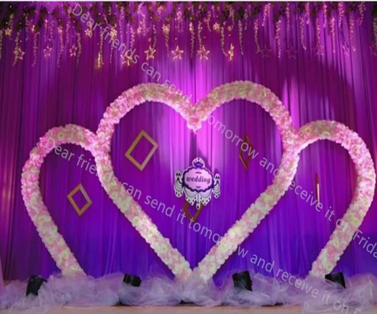 Extra Large Triple Heart Metal Wedding Arch/Flower Backdrop Stand/Balloons/Photo
Extra Large Triple Heart Metal Wedding Arch/Flower Backdrop Stand/Balloons/Photo