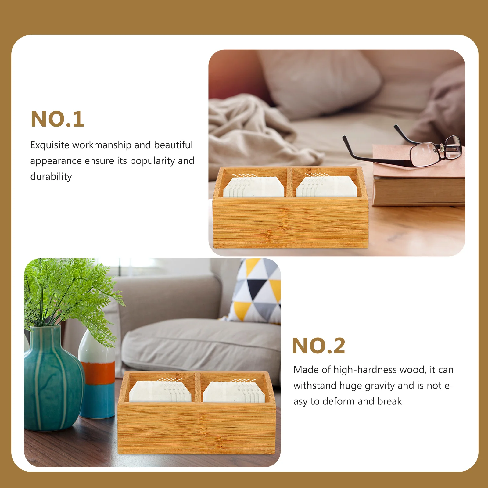 1 pc Dual Compartment Box For Coffee Bags Storage Hotel Container, Sugar Bag Case, Wooden Grid, Coffee Bag Case, Tea Storage
1 pc Dual Compartment Box For Coffee Bags Storage Hotel Container, Sugar Bag Case, Wooden Grid, Coffee Bag Case, Tea Storage