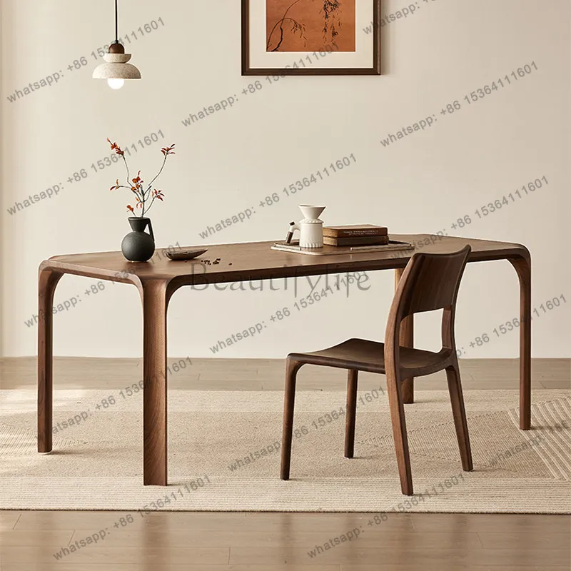North American black walnut dining table full solid wood work study desk
North American black walnut dining table full solid wood work study desk