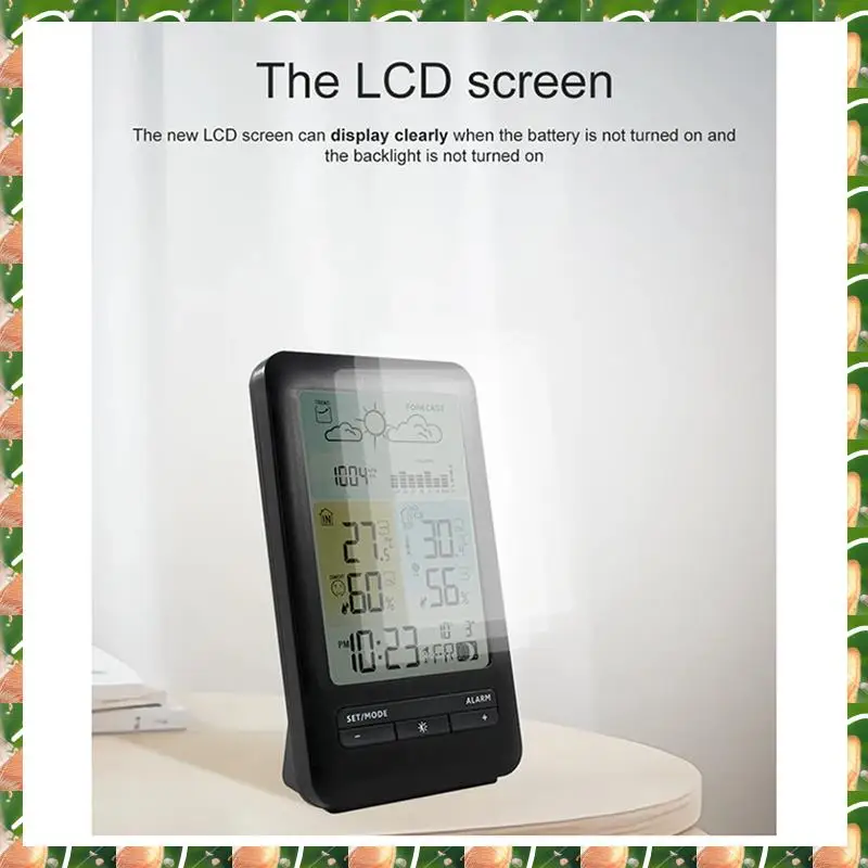 JAJA Беспроводная метеостанция с цифровым дисплеем, термометр, будильник температуры и влажности, датчик прогноза погоды
JAJA Беспроводная метеостанция с цифровым дисплеем, термометр, будильник температуры и влажности, датчик прогноза погоды