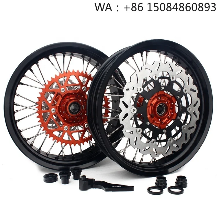 WSBK tournament Zhang Xue's same style, motorcycle parts, 17 Inch Spoke Wheel Set, Billet Alloy Wheel Rim for Off Road Bike Retr
WSBK tournament Zhang Xue's same style, motorcycle parts, 17 Inch Spoke Wheel Set, Billet Alloy Wheel Rim for Off Road Bike Retr