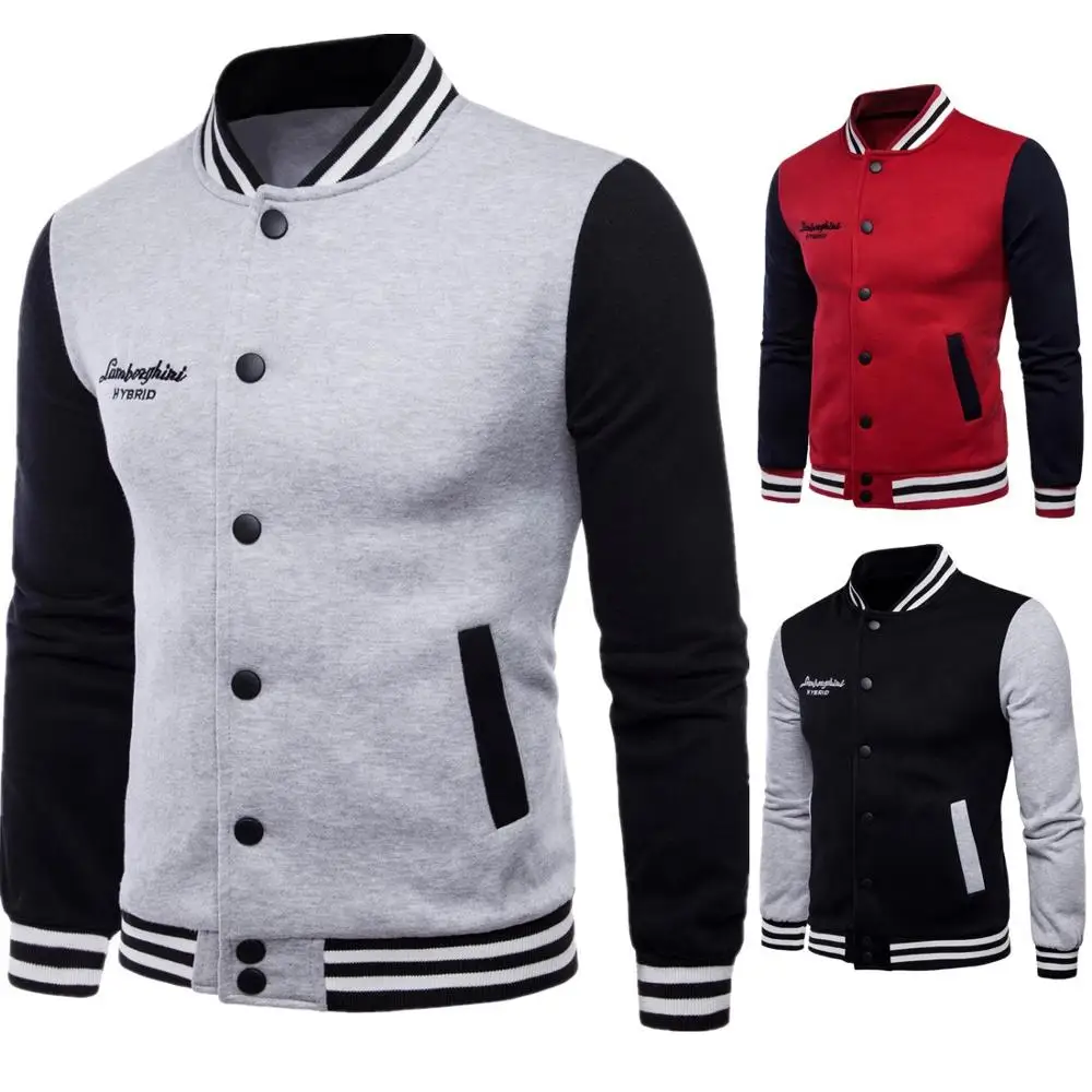 European code 2021 new Fashion couple caught fleece stand collar sweatshirts contrast color baseball uniform embroidery coat men
European code 2021 new Fashion couple caught fleece stand collar sweatshirts contrast color baseball uniform embroidery coat men