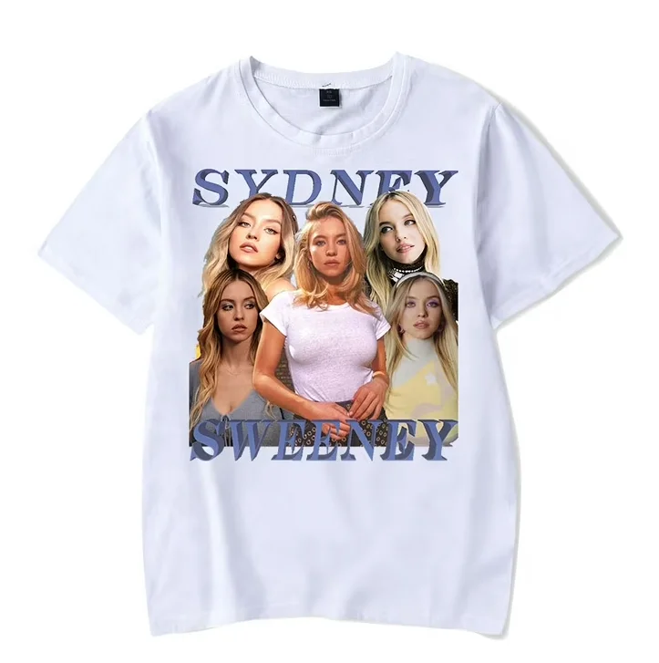 Sydney Sweeney Tee New Merch T-shirts Cosplay Women Men Fashion Casual Crewneck Short Sleeve Clothing Streetwear T-shirt Gift
Sydney Sweeney Tee New Merch T-shirts Cosplay Women Men Fashion Casual Crewneck Short Sleeve Clothing Streetwear T-shirt Gift
