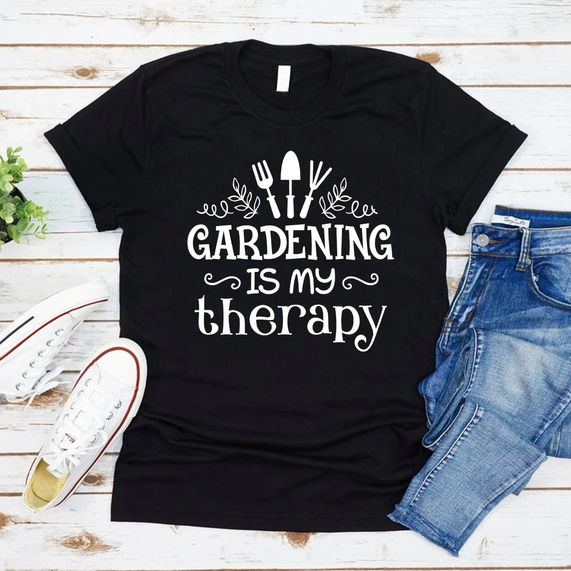 Gardening Is My Therapy T Shirt Funny Gardening T-Shirt Plant Lover Shirts Women Graphic T Shirts Unisex Short Sleeve Tees Top
Gardening Is My Therapy T Shirt Funny Gardening T-Shirt Plant Lover Shirts Women Graphic T Shirts Unisex Short Sleeve Tees Top