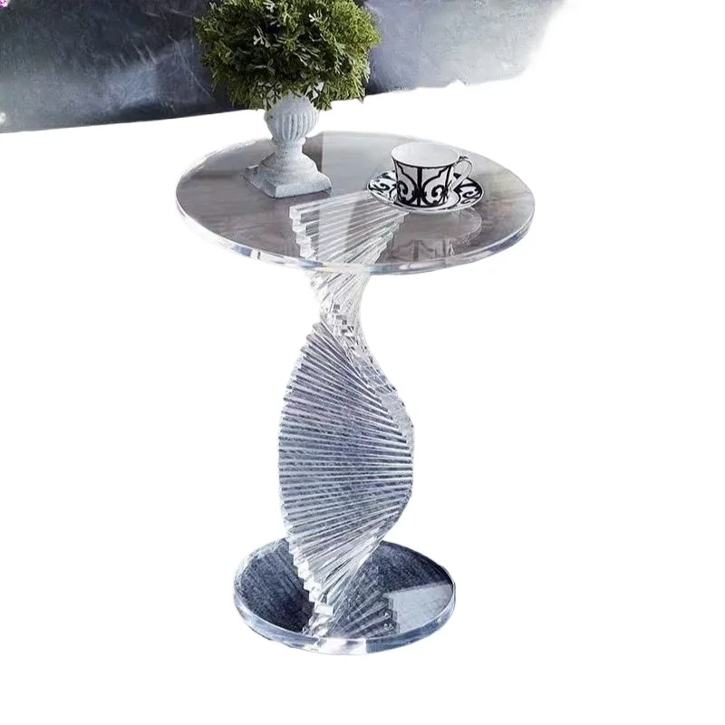 Modern Design Acrylic Side Table Transparent Sofa Side Table Round Creative PC Plastic Living Room Coffee Table
Modern Design Acrylic Side Table Transparent Sofa Side Table Round Creative PC Plastic Living Room Coffee Table