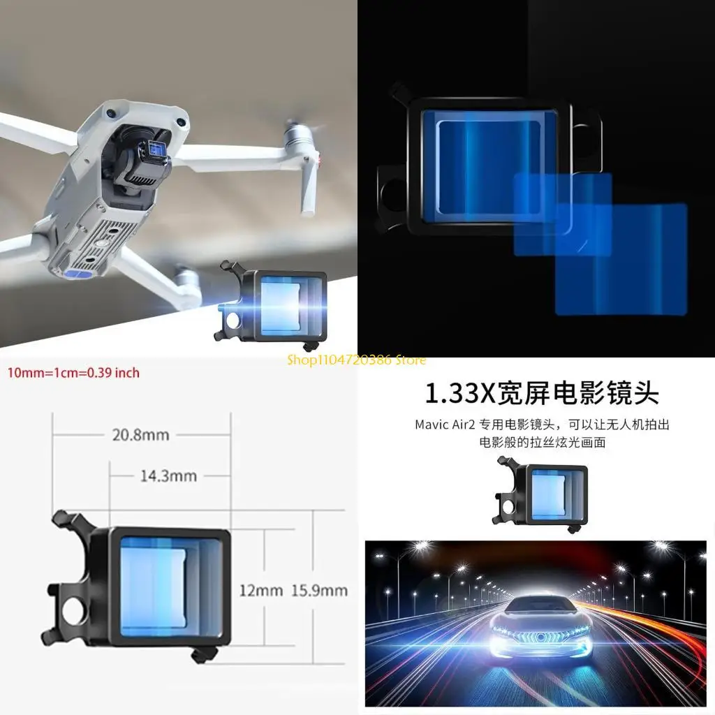 K0EA Waterproof Widescreen Movie Lens Wide for Mavic Air 2
K0EA Waterproof Widescreen Movie Lens Wide for Mavic Air 2