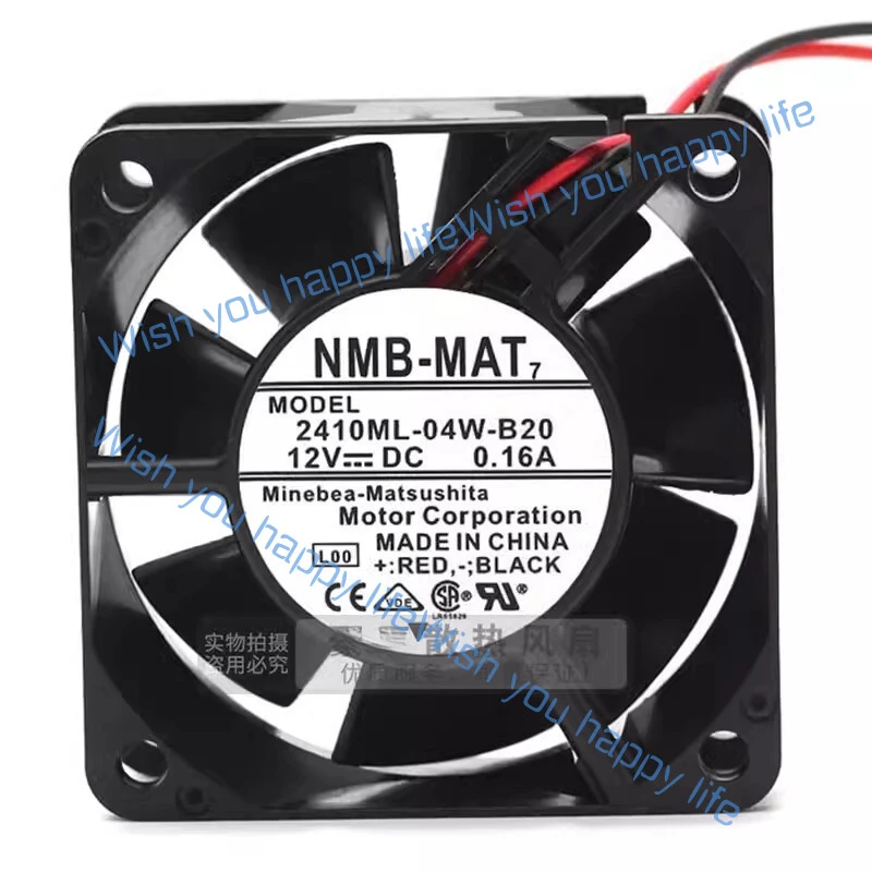 L... for NMB 2410ML-04W-B20 6025 DC12V 0.16A 6CM 2-Wire Dual Ball Cooling Fan
L... for NMB 2410ML-04W-B20 6025 DC12V 0.16A 6CM 2-Wire Dual Ball Cooling Fan